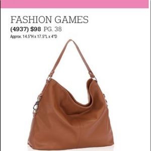Jewell by thirty-one Fashion Games in Cognac Woods Pebble with detachable pocket